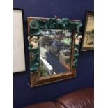 AN ALAN WALLACE DESIGNS WALL MIRROR