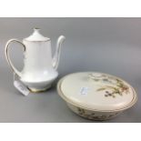 A WEDGWOOD PART TEA SERVICE AND OTHER TEA AND DINNER WARE