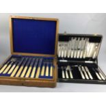 A LOT OF CASED AND LOOSE SILVER PLATED FLATWARE