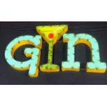 GIN - A MEXICAN INDUSTRIAL ART PUB SIGN