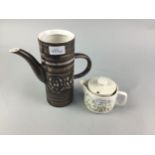 A HORNSEA 'FLEUR' PART DINNER SERVICE AND A PORTS POTTERY PART COFFEE SERVICE