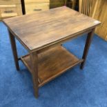 A MAHOGANY FOLD OVER CARD TABLE