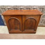 A VICTORIAN SIDEBOARD WITH BOOKCASE TOP