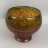 AN ART GLASS VASE