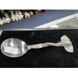 A CONTEMPORARY SOUTH AFRICAN PEWTER SPOON