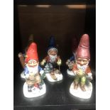 A LOT OF TEN GOEBEL CO BOY GNOME FIGURES