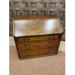 A GEORGIAN MAHOGANY BUREAU