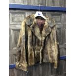 A LOT OF THREE VINTAGE FUR COATS