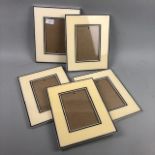 A COLLECTION OF FIVE PHOTOGRAPH FRAMES