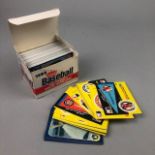 A BOX OF BASEBALL CARDS BY FLEER (1986)