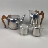 AMENDMENT - A FOUR PIECE PICQUOT WARE TEA SERVICE