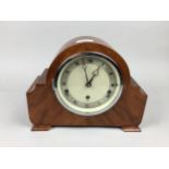 A STAINED WOOD CASED ELLIOT MANTEL CLOCK