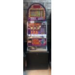 A CASINO MODEL, DOME TOPPED 'KER-CHING' £5 JACKPOT, FRUIT MACHINE