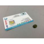 **CERTIFICATED UNMOUNTED PERIDOT, oval mixed cut, weighing approximately 4.64 carats, with report