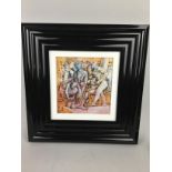 A SET OF FOURTEEN PETER HOWSON STATIONS OF THE CROSSES PRINTS