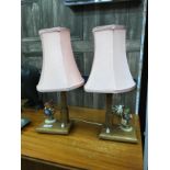 A PAIR OF HUMMEL TABLE LAMPS AND ANOTHER LAMP