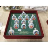 A MANCHESTER UNITED EUROPEAN CUP 25TH ANNIVERSARY WHISKY MINIATURE COLLECTION