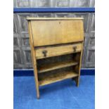 AN EARLY 20TH CENTURY OAK BUREAU