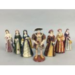 A SET OF SEVEN REGENCY FINE ARTS FIGURES IN FITTED BOX