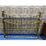 A REPRODUCTION BRASS BEDSTEAD
