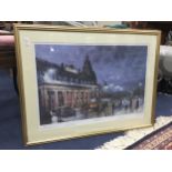 SAUCHIEHALL STREET, REFLECTIONS, SIGNED PRINT AND OTHER PRINTS