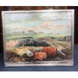 A LOT OF TWO FRAMED LANDSCAPES BY LOUIS ANNAND