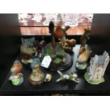 A LOT OF BESWICK AND OTHER ANIMALS AND OTHER ITEMS