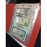 A COLLECTION OF BRITISH AND FOREIGN BANKNOTES