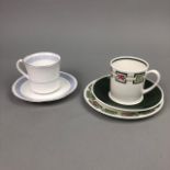 A WEDGWOOD SUSIE COOPER COFFEE SERVICE AND A ROYAL WORCESTER COFFEE SERVICE