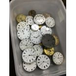 A COLLECTION OF WATCH MOVEMENTS AND PARTS