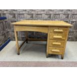 AN OAK WRITING DESK