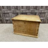 A VICTORIAN PINE SLIPPER BOX