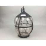 A 19TH CENTURY STYLE OUTDOOR LIGHT