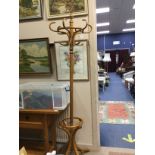 A BENTWOOD HAT AND COAT STAND