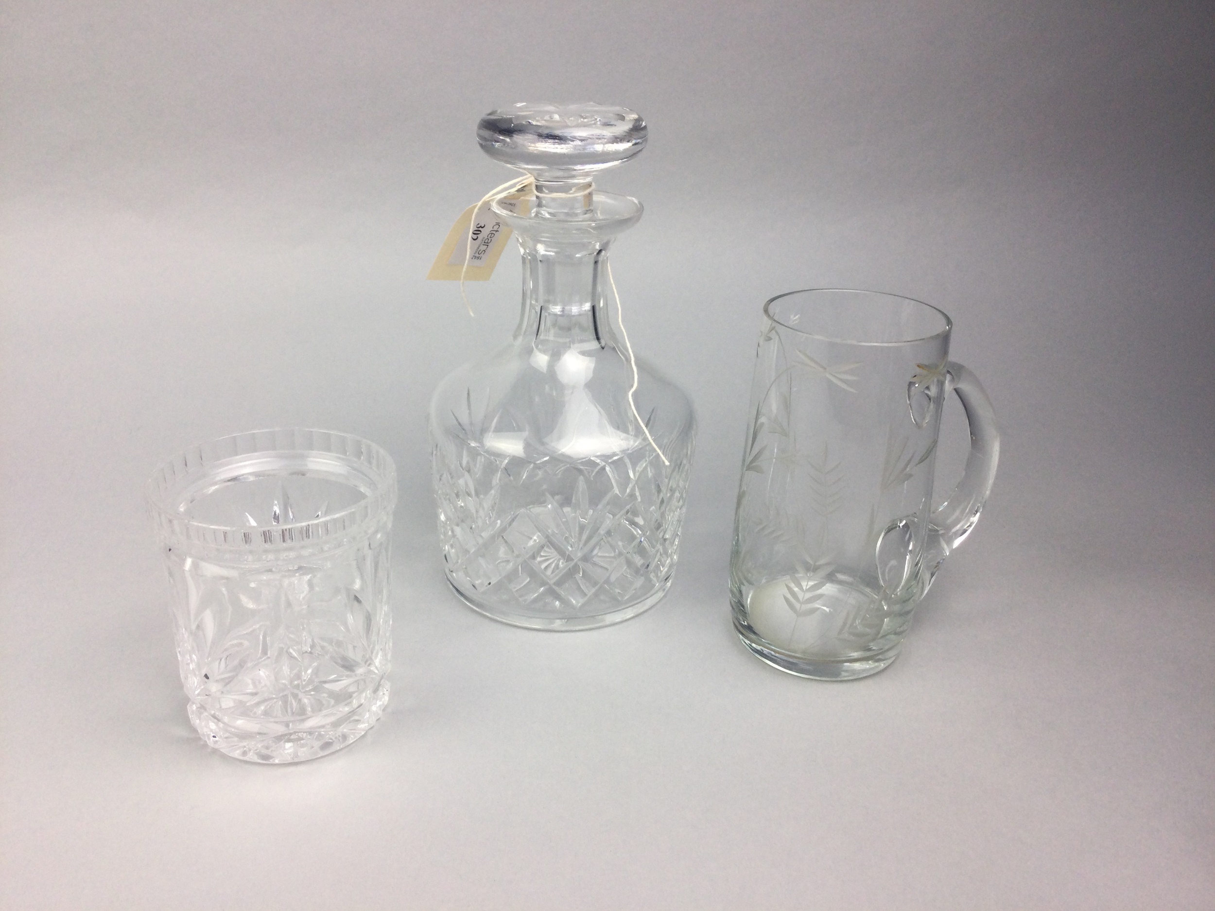 A COLLECTION OF CUT GLASS DRINKING GLASSES