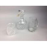 A COLLECTION OF CUT GLASS DRINKING GLASSES