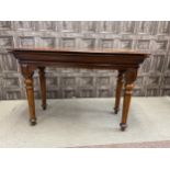 A VICTORIAN MAHOGANY SIDE TABLE