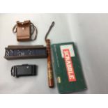 GEORGE VI POLICE BATON, ALONG WITH GAMES AND A CAMERA