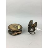 A VICTORIAN MALLOCH BRASS FISHING REEL AND ANOTHER REEL