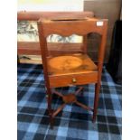 A VICTORIAN MAHOGANY WASHSTAND