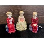 A LOT OF THREE PARAGON FIGURES OF CHILDREN