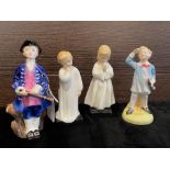 A LOT OF FOUR ROYAL DOULTON FIGURES