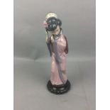 A LLADRO FIGURE OF A GIRL