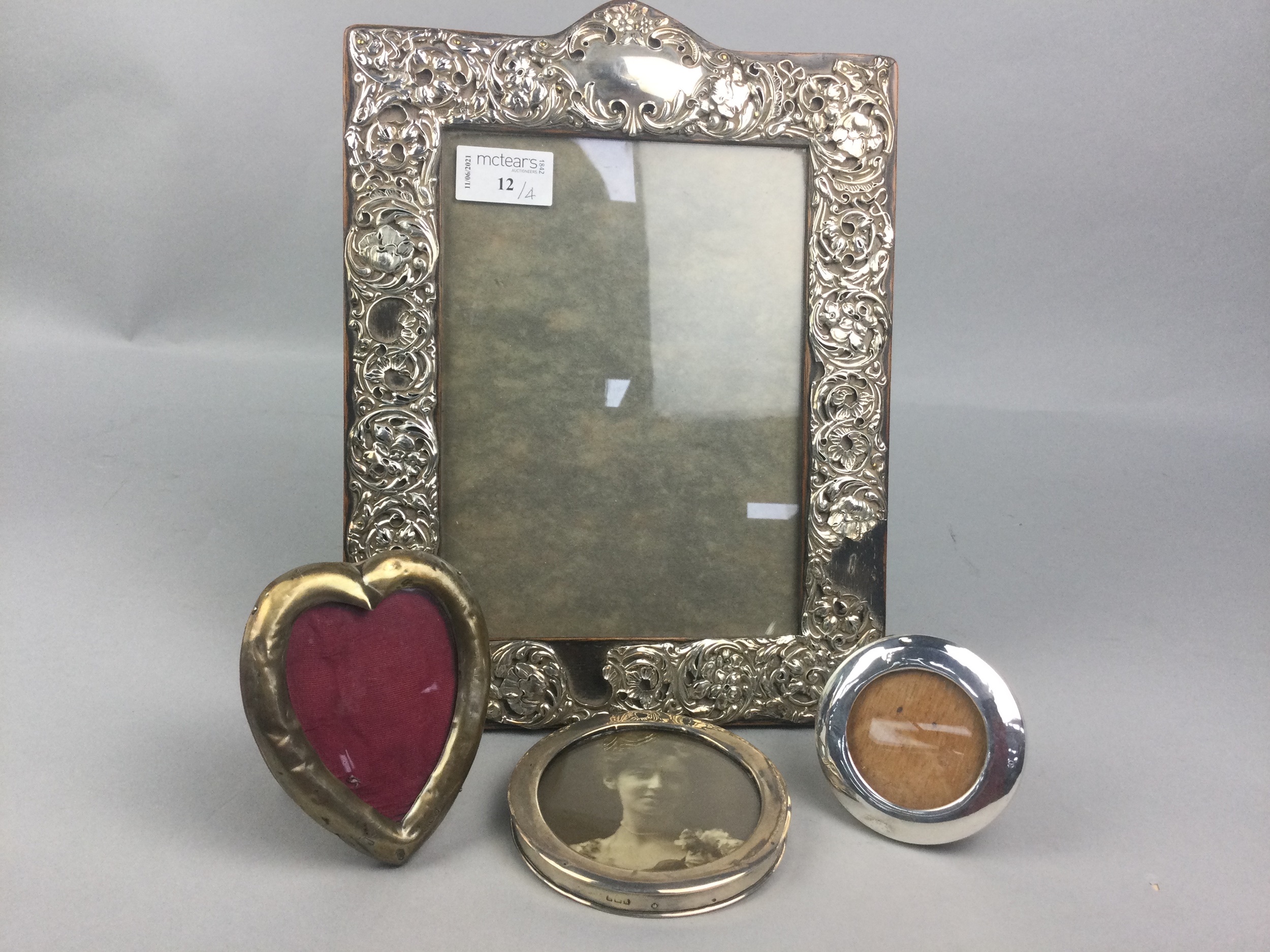 A LOT OF FOUR SILVER PHOTOGRAPH FRAMES