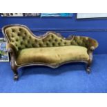 A VICTORIAN STYLE DRAWING ROOM SETTEE