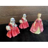 A LOT OF ROYAL DOULTON FIGURES INCLUDING TWO FIGURES OF 'LAVINIA'