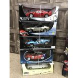A COLLECTION OF TEN REVELL, HOTWHEELS, AUTOART, SOLIDO AND OTHER MODEL SPORTS CARS