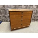 A G-PLAN CHEST OF FOUR DRAWERS