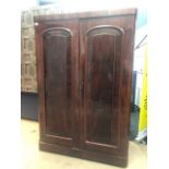 A VICTORIAN MAHOGANY WARDROBE