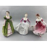 A ROYAL DOULTON FIGURE OF 'MY BEST FRIEND ANF FIVE OTHERS